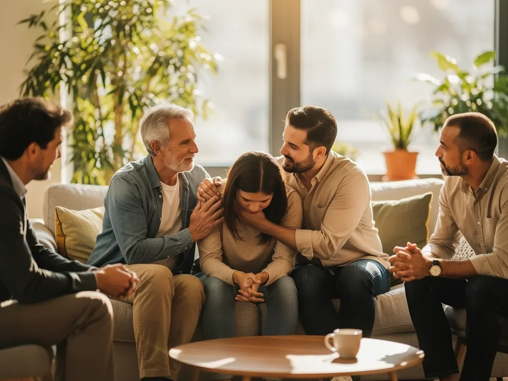 Friends providing mutual support, highlighting social connection for resilience