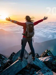 Person on mountaintop embracing personal accountability and future success in 2026