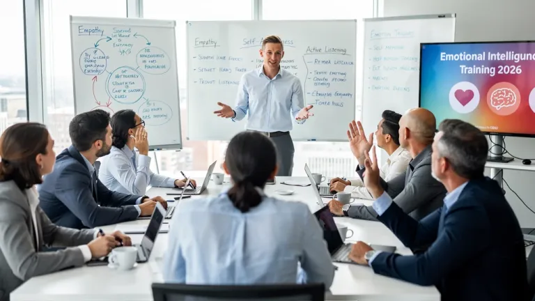 US professionals in an emotional intelligence training session, 2026