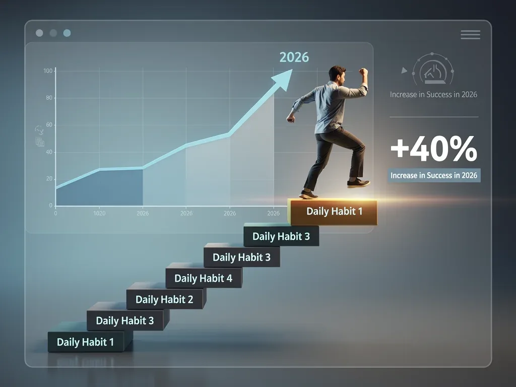 Visualizing consistent small steps and flexible progress in habit development.