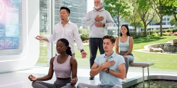 Americans practicing emotional regulation techniques in 2026, reducing stress