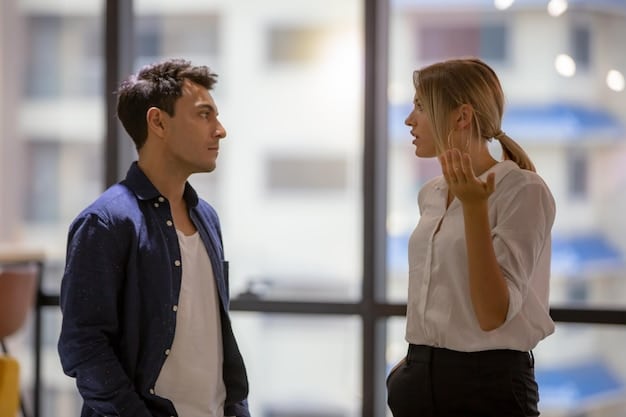 Two people facing each other, one actively listening to the other, demonstrating the importance of active listening in effective communication.