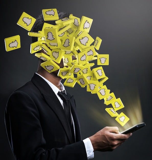 An individual looking overwhelmed, surrounded by a multitude of tasks represented by floating icons. The person is holding their head in their hands, expressing stress and overload.