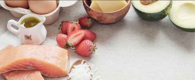 A close-up photo of various foods rich in vitamin D, including salmon, eggs, fortified milk, and a bottle of vitamin D supplements. The arrangement should be appealing and informative.