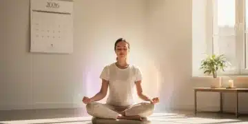 Person meditating peacefully, representing setting healthy boundaries and protecting emotional energy in 2026