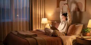 Peaceful evening routine for deeper sleep and stress reduction